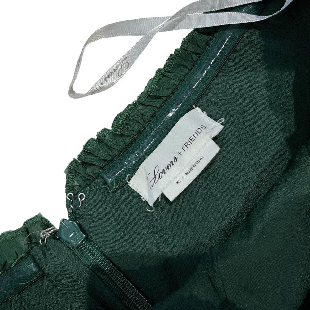 Lovers and Friends Alex Midi Dress in Emerald Green - Picture 5 of 8